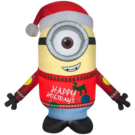 christmas minion inflatable|minion blowups christmas clearance.